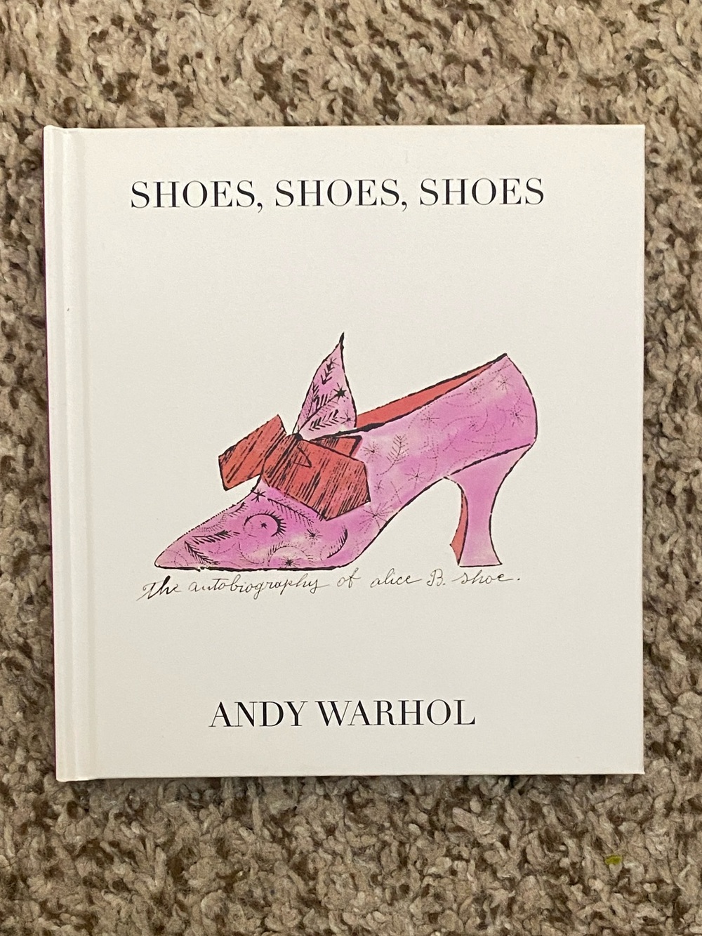 Vintage Andy Warhol Shoes Shoes Shoes Hardcover Book